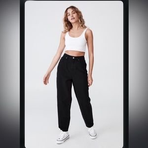 Cotton On Slouch Mom Jeans in Black